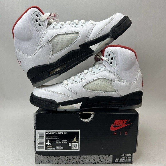 Nike Shoes Air Jordan 5 Retro GS “Fire Red" 2023 - Picture 3 of 5